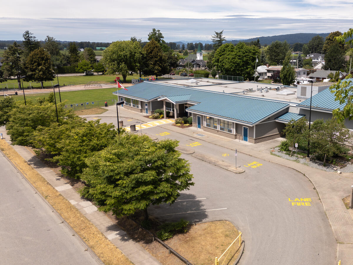 Aerial Photo of Elementary School exterior